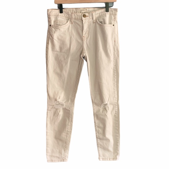 Current/Elliott Denim - Current/Elliott Stiletto Chance of Rain Harbor Destroy Distressed Jeans sz 29